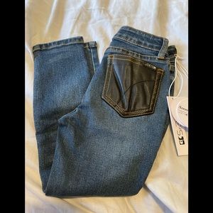 Girls Joes Jeans with Pleather Details NWT